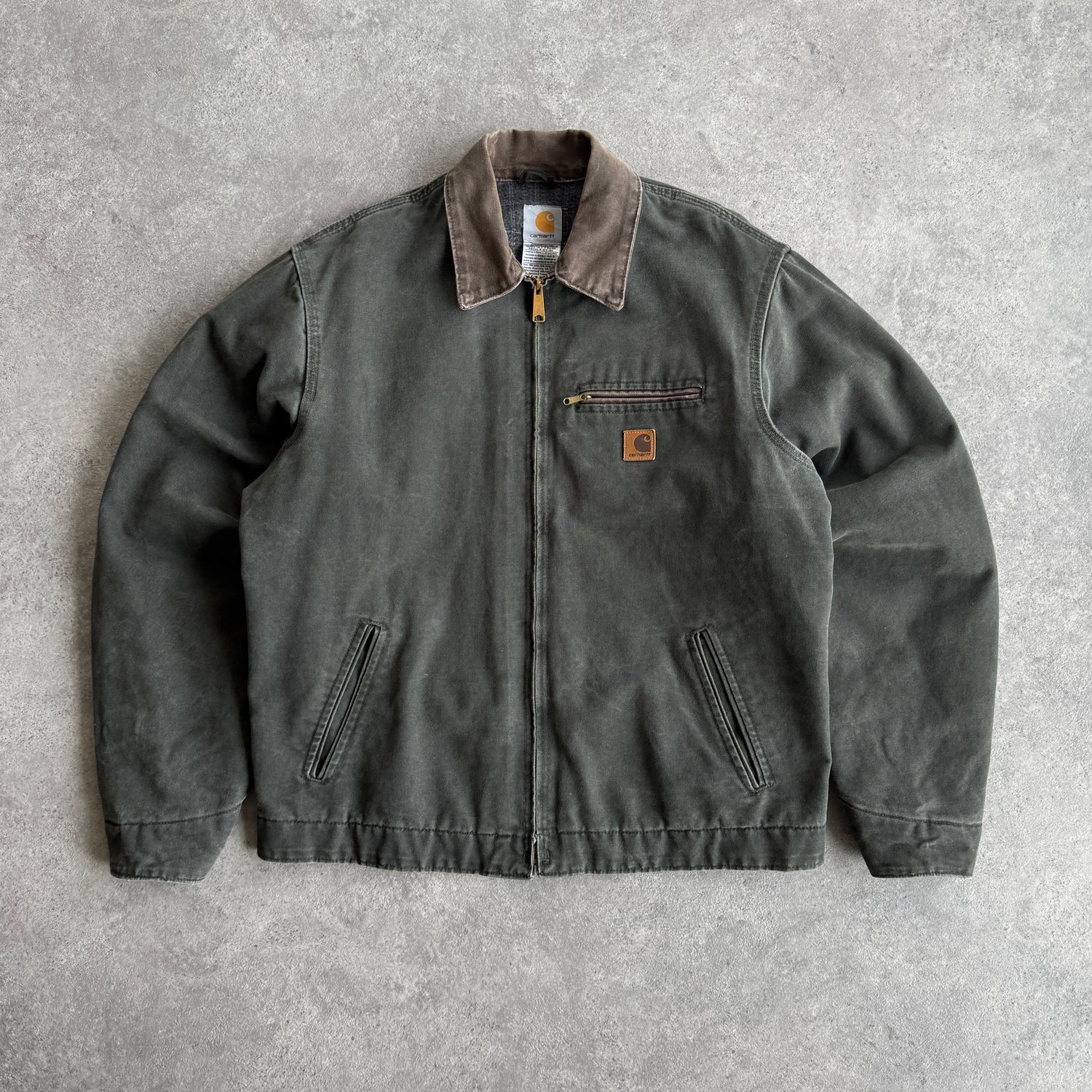 Carhartt RARE 2004 J97 MOS heavyweight blanket lined Detroit jacket (L)