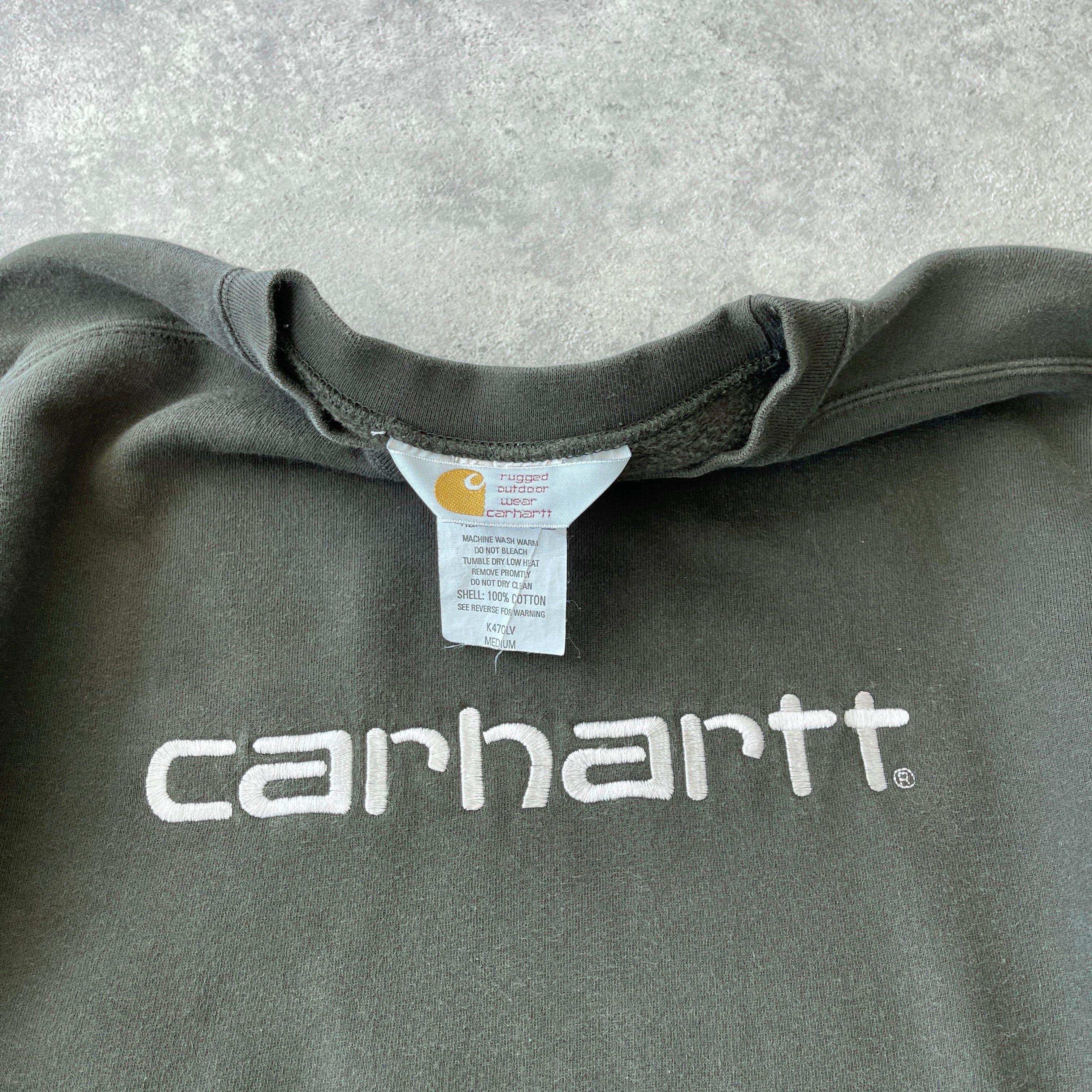 Carhartt 1999 heavyweight embroidered spellout sweatshirt (M)