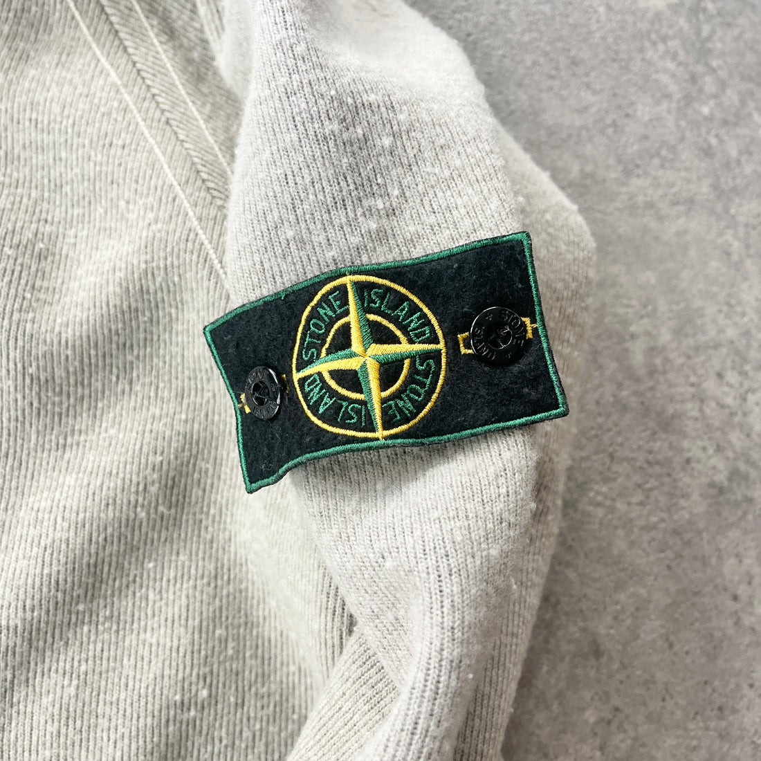 Stone Island RARE A/W 1998 heavyweight mock neck knitted jumper (L)