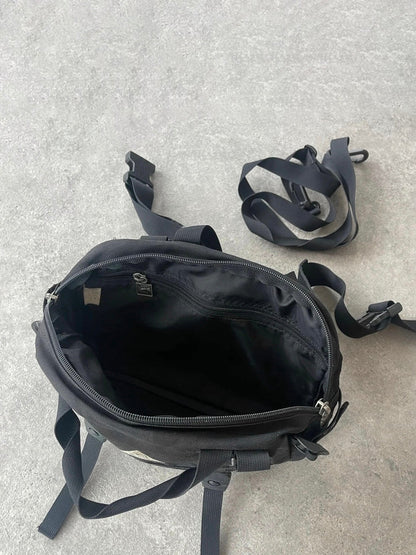 nike acg 1990s crossbody technical utility bag, compartment and buckle detail