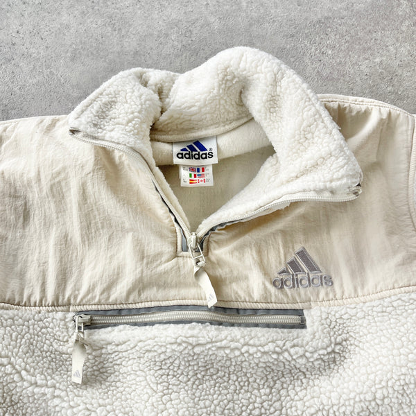 Adidas 1999 heavyweight sherpa fleece jacket (M)