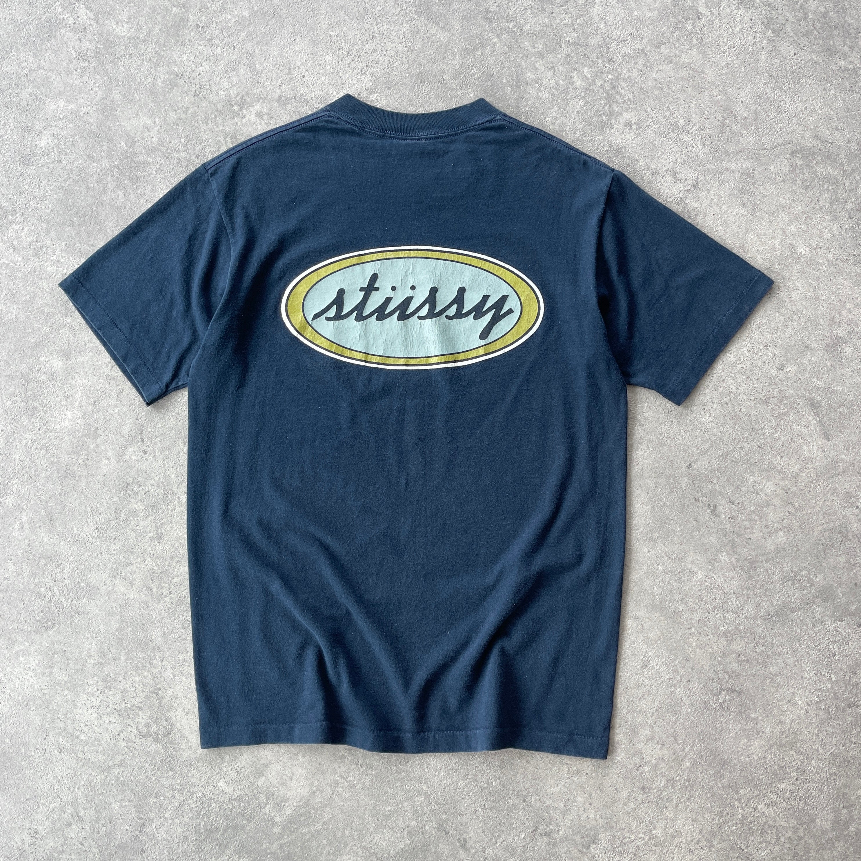 Stussy RARE 1990s single stitch heavyweight spellout t-shirt (M)