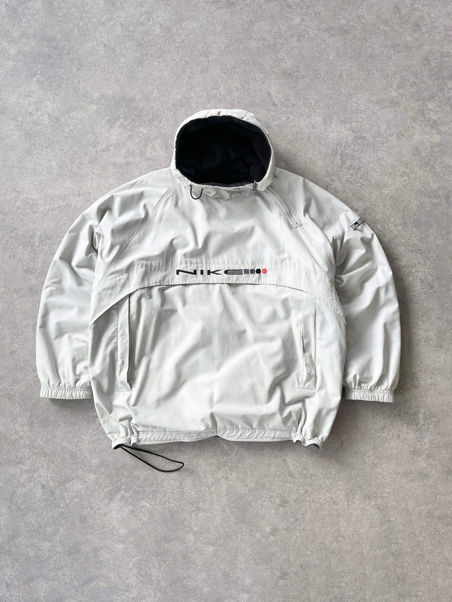 nike 2001 reversible asymmetric technical fleece pullover jacket (L)