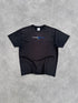 nike shox 2000s heavyweight graphic t-shirt in black, front view