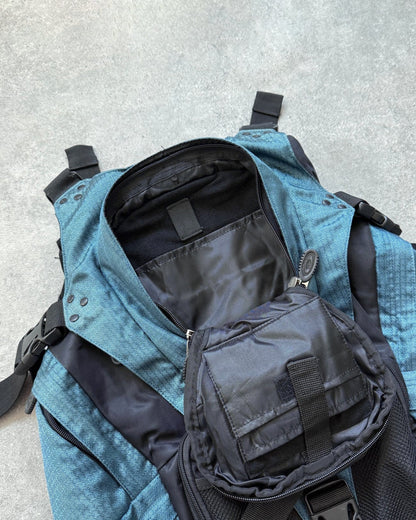 oakley software 2000s technical utility backpack, oakley ellipse logo detail