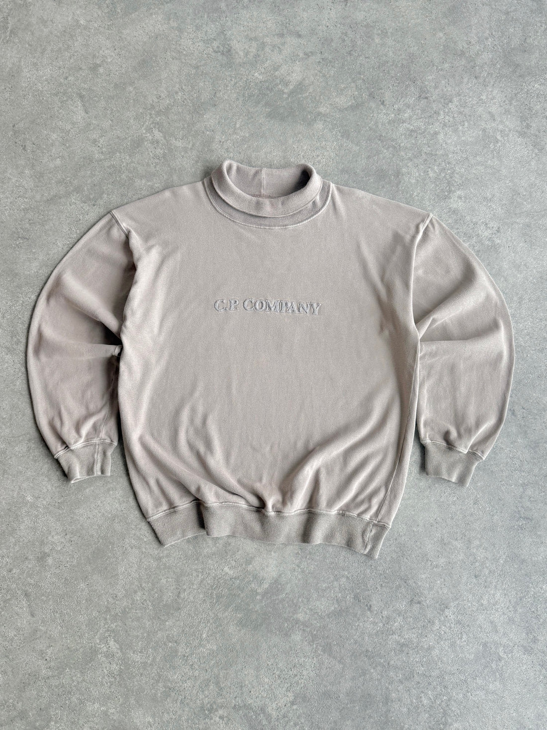 cp company 1990s roll neck spellout sweatshirt (m)