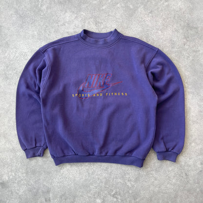 Nike 1990s ‘sports and fitness’ heavyweight embroidered sweatshirt (M)