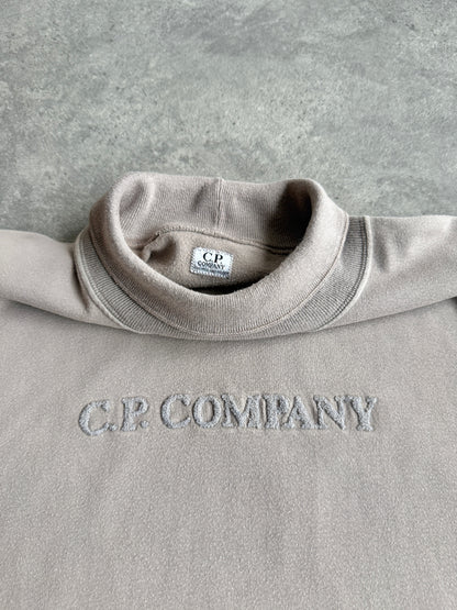 cp company 1990s roll neck spellout sweatshirt (m)