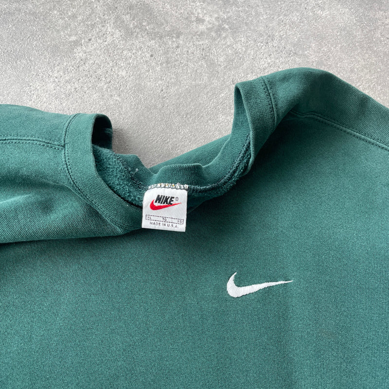 Nike RARE 1990s heavyweight embroidered sweatshirt (XL)