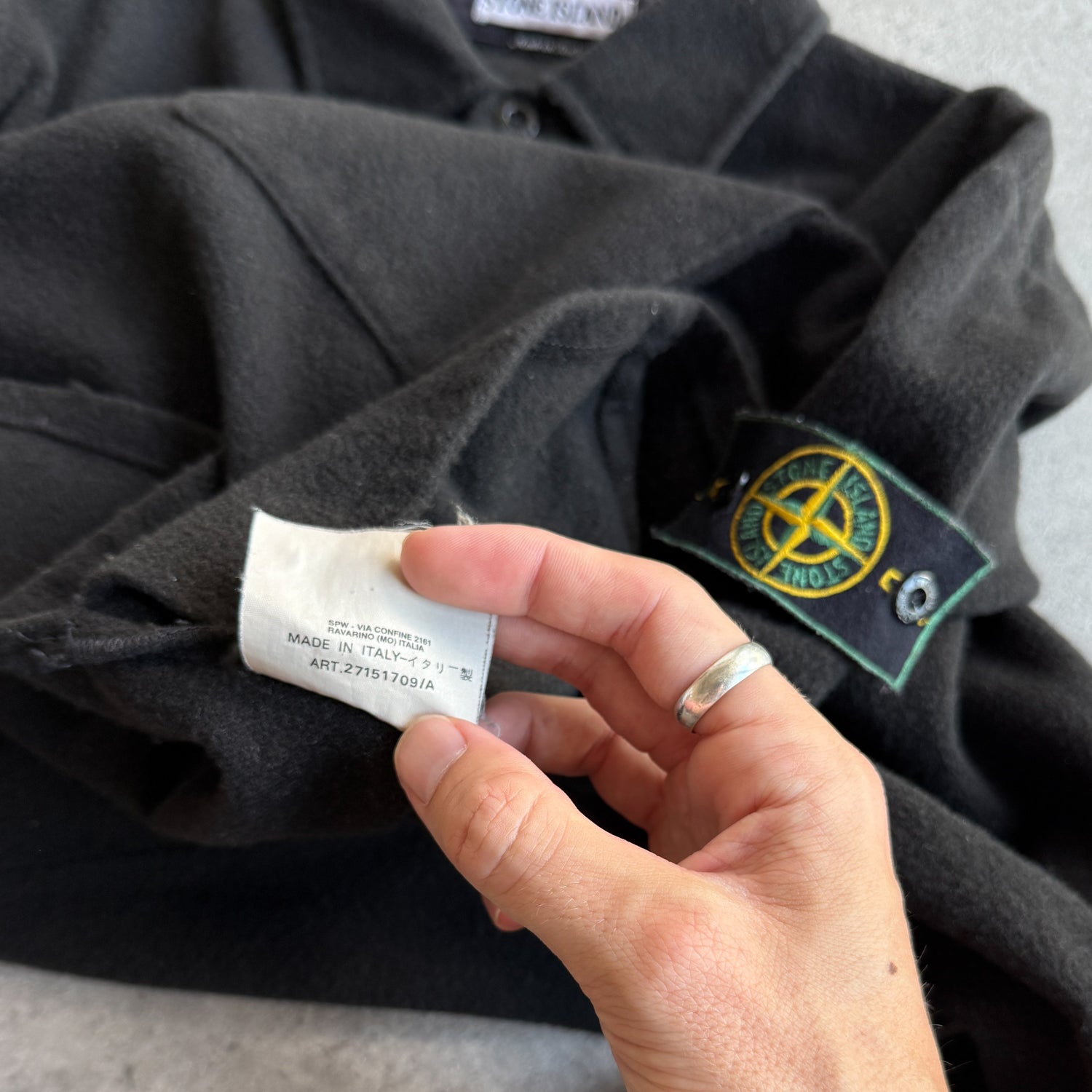 Stone Island RARE A/W 1997 heavyweight fleece jacket (M)