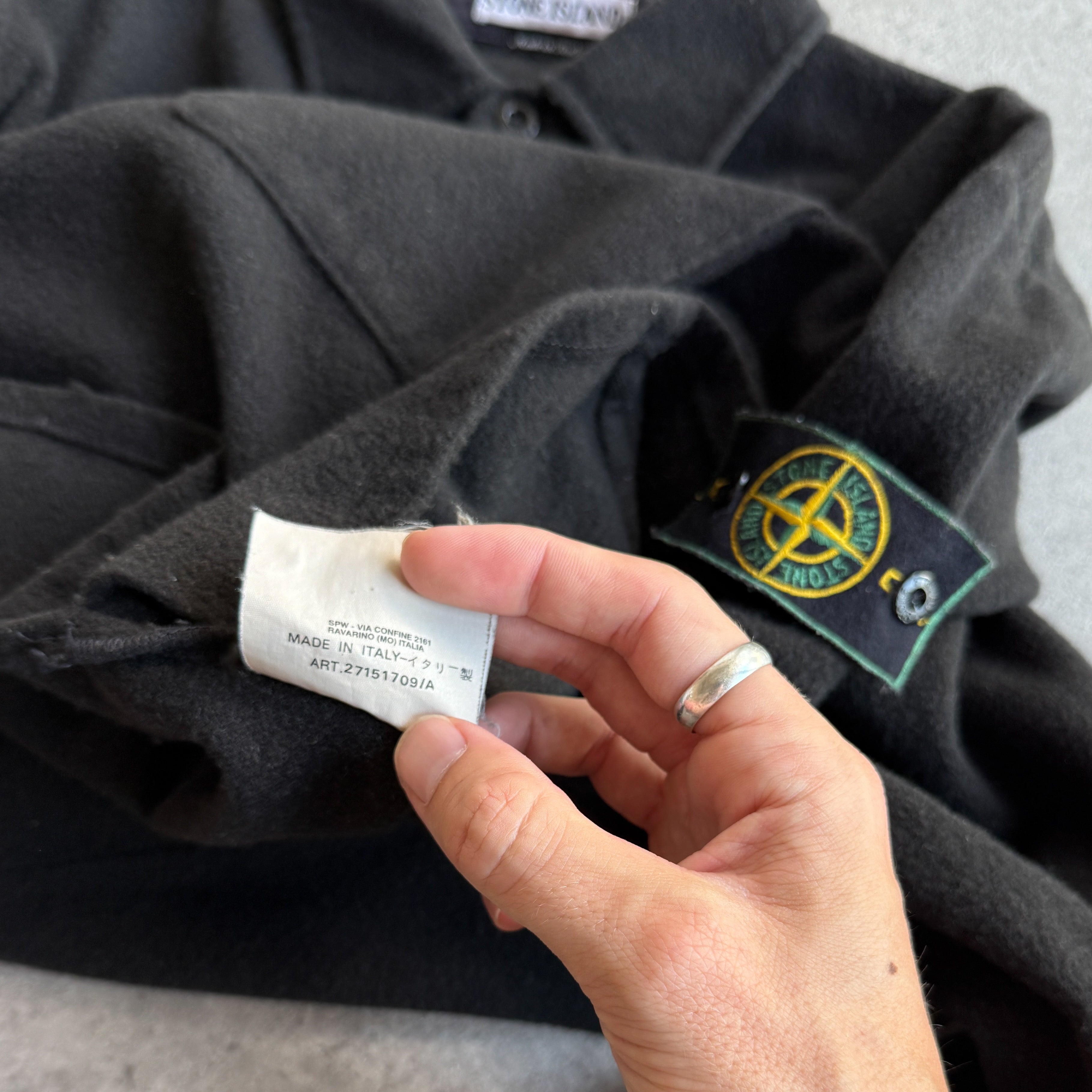 Stone Island RARE A/W 1997 heavyweight fleece jacket (M)