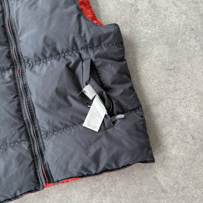 Nike 1990s reversible down fill spellout puffer jacket (M)