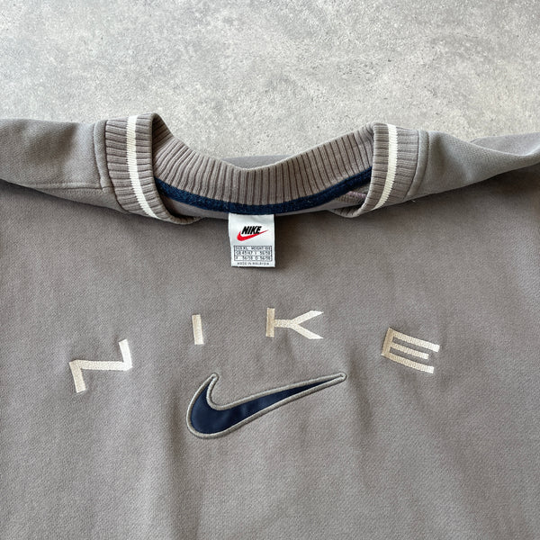 Nike RARE 1990s heavyweight embroidered sweatshirt (XL)