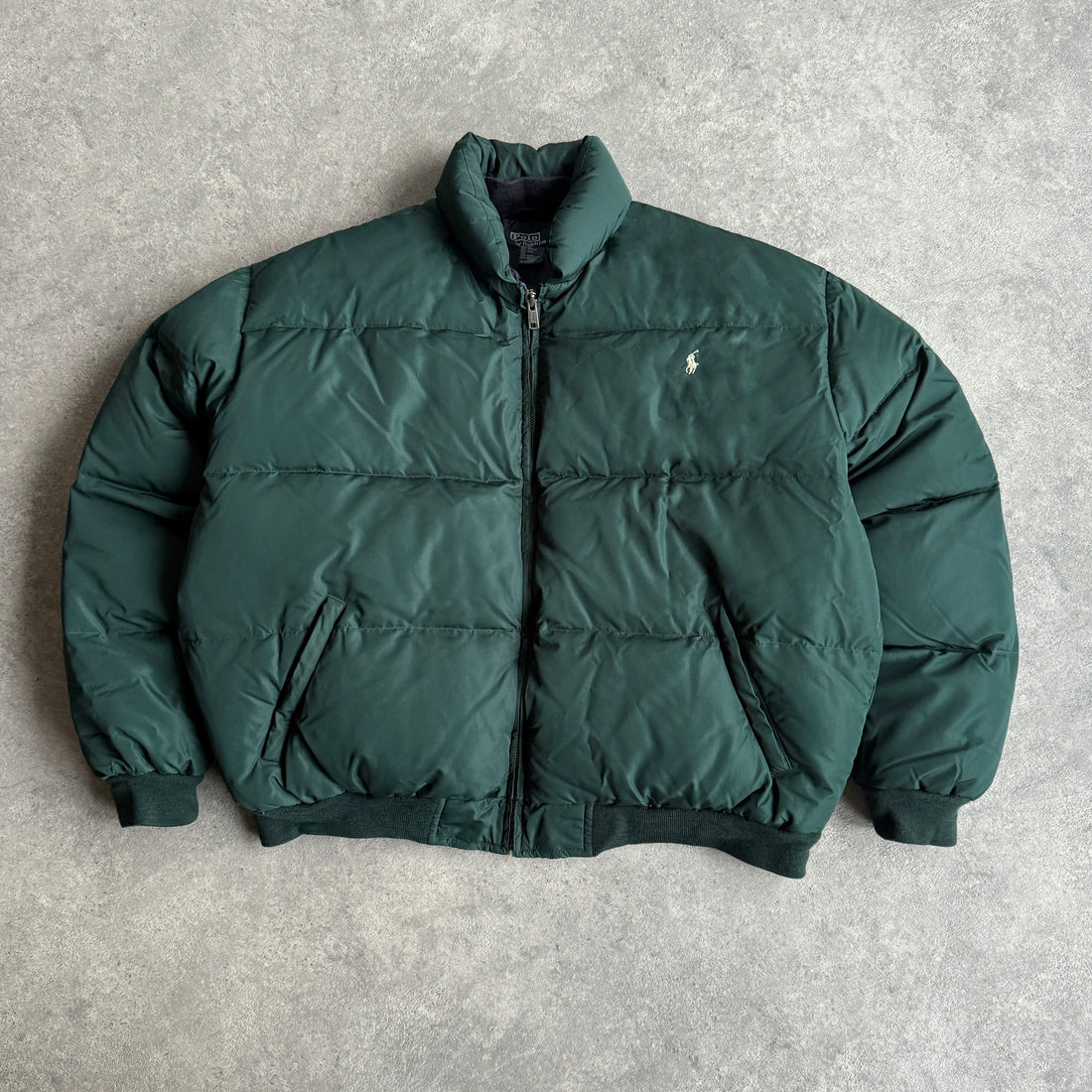 Ralph Lauren 1990s heavyweight down fill bomber puffer jacket (L)