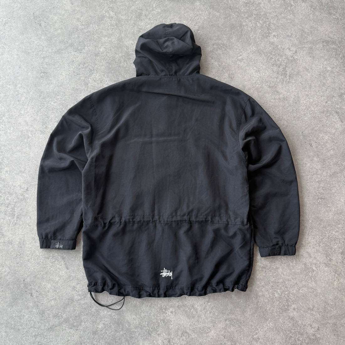 Stussy RARE 1990s 1/4 zip technical cargo jacket (L)