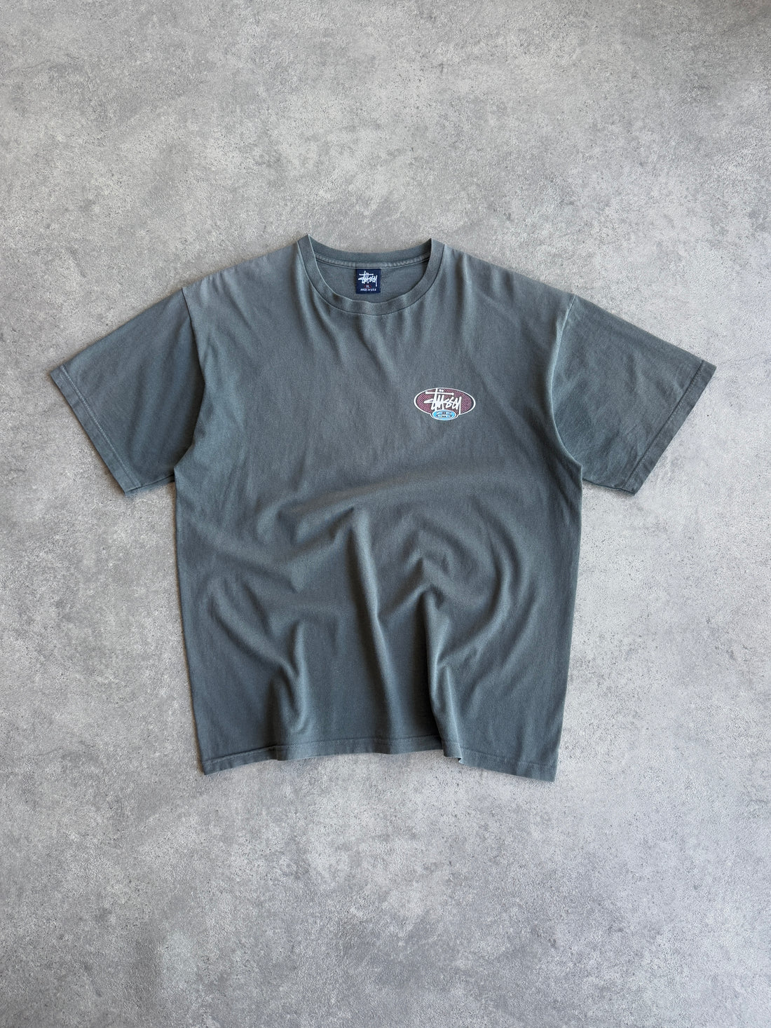stussy 1990s heavyweight graphic t-shirt (xl)
