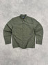 nike acg 2000s deadstock technical dri-fit ripstop shirt in olive green, front view