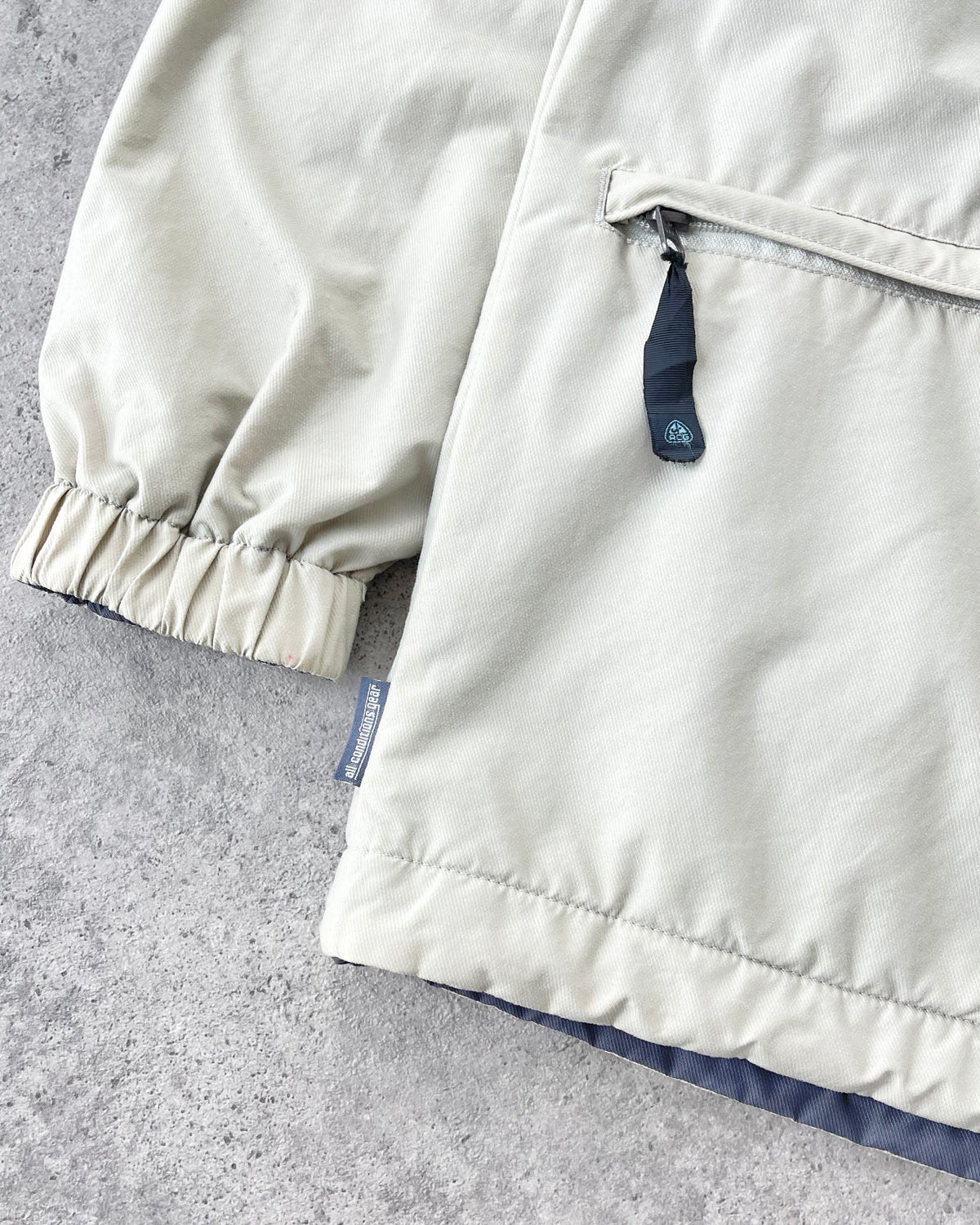 nike acg 2000s reversible heavyweight storm clad fleece jacket (l)