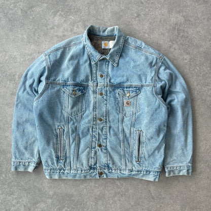 Carhartt 1996 heavyweight blanket lined denim Chore jacket (XL)