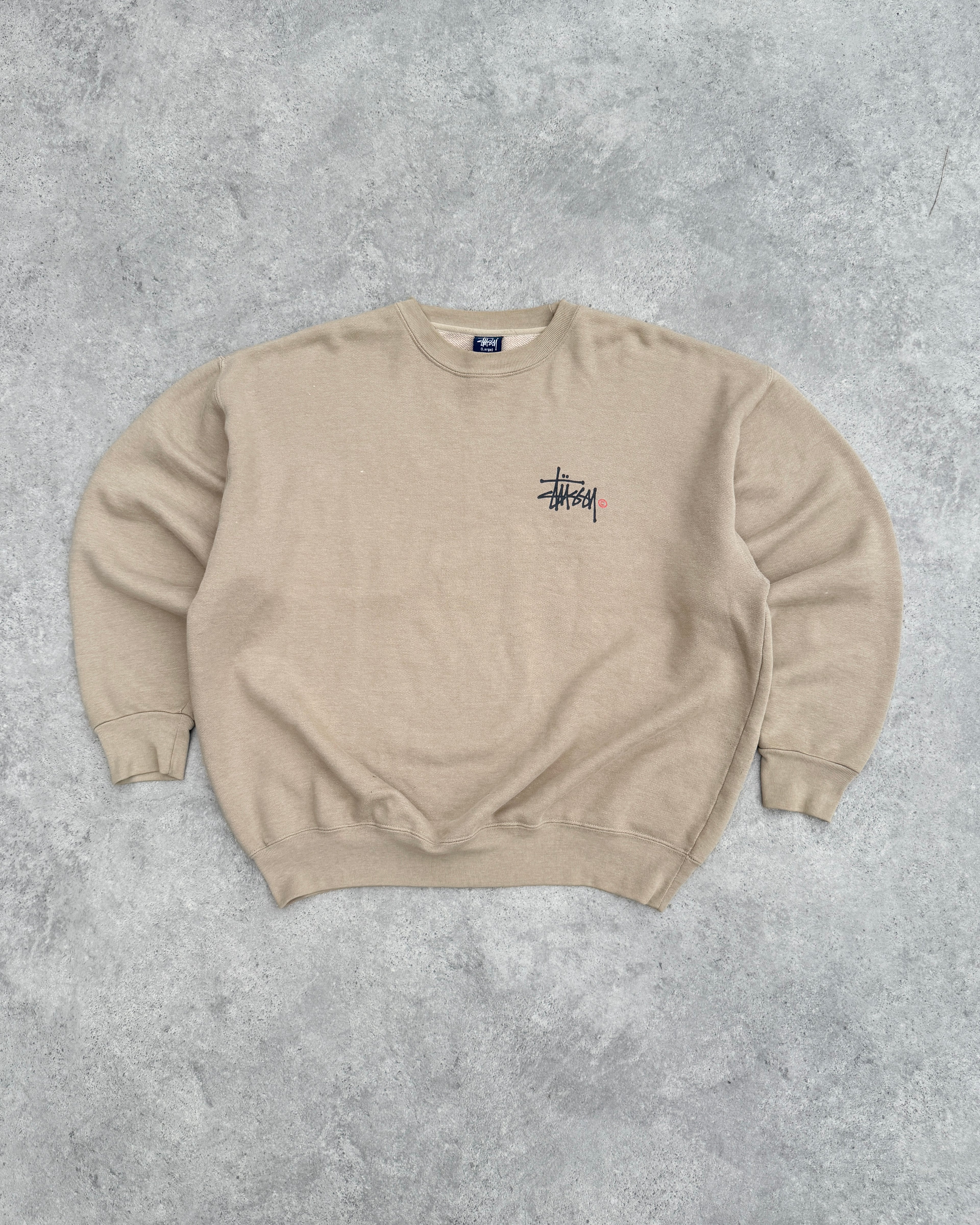 stussy 1990s heavyweight graphic sweatshirt (xl)