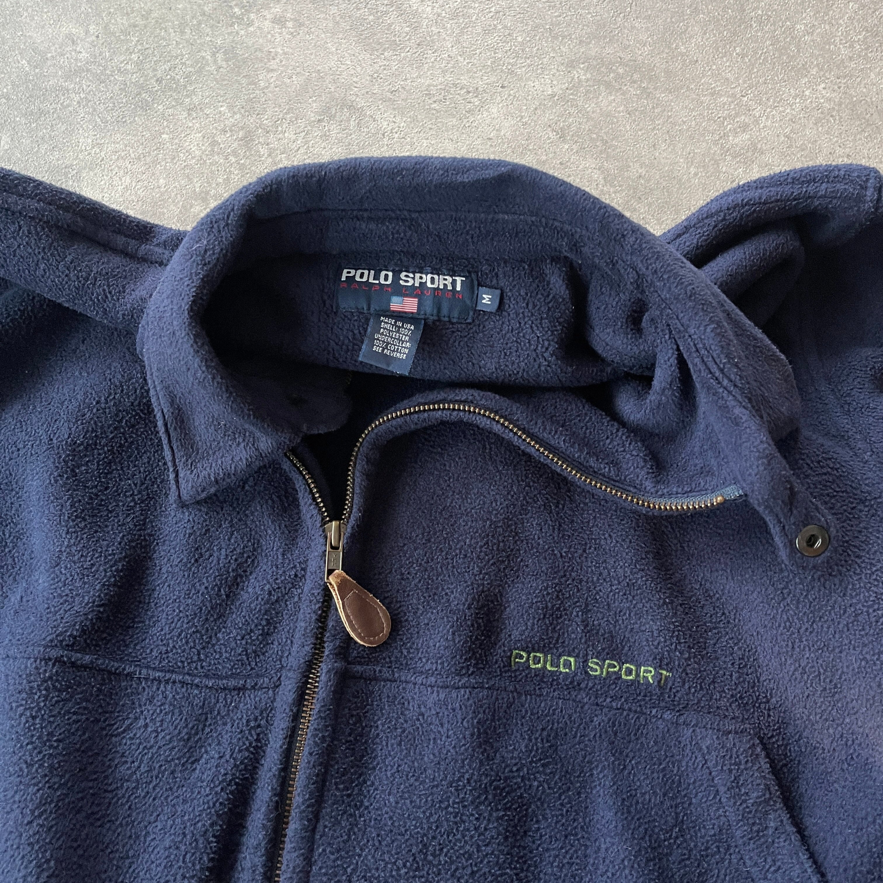 Polo Sport Ralph Lauren 1990s Polartec fleece harrington jacket (M)