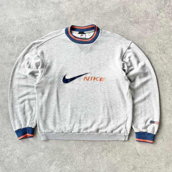 Nike 1990s embroidered spellout sweatshirt (S)