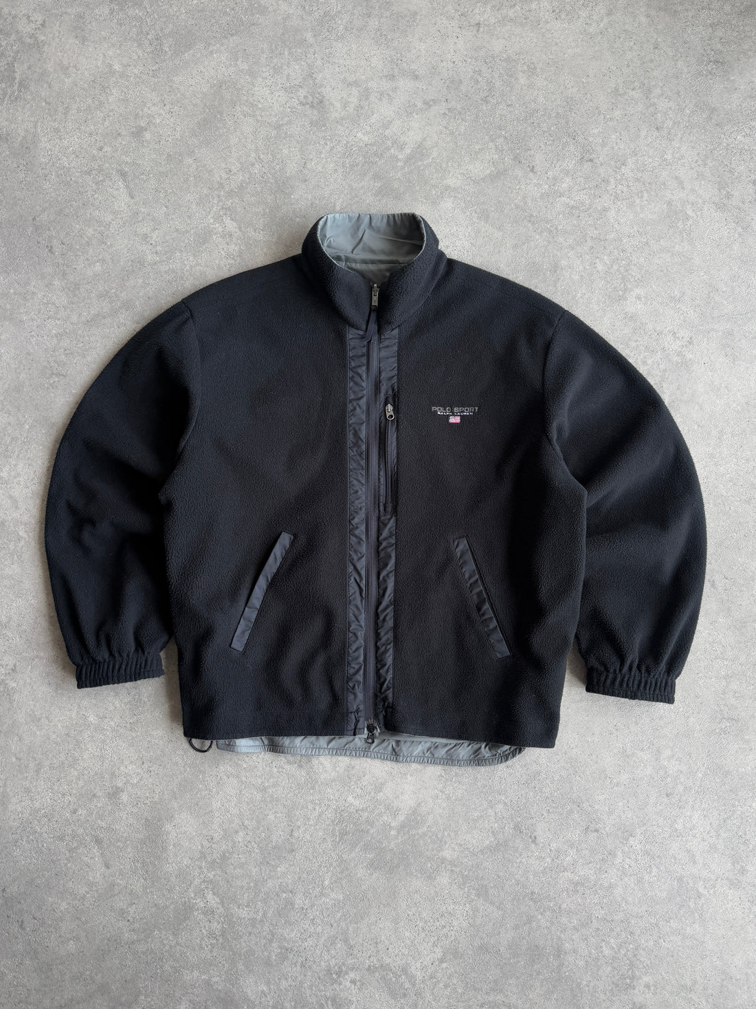 polo sport ralph lauren 1990s reversible technical fleece (xl)