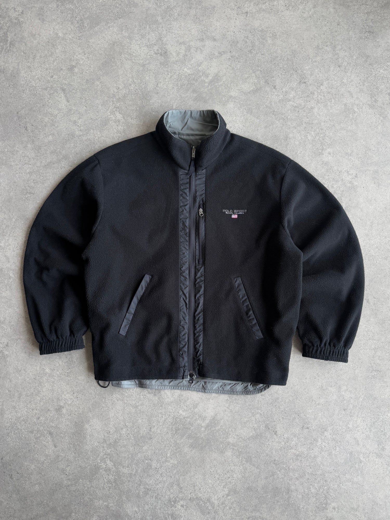 polo sport ralph lauren 1990s reversible technical fleece (xl)