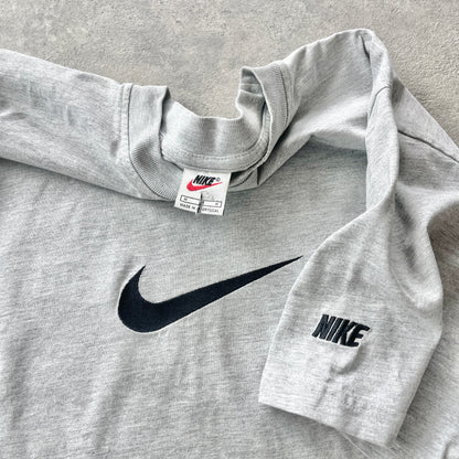 Nike 1990s heavyweight embroidered spellout t-shirt (L)