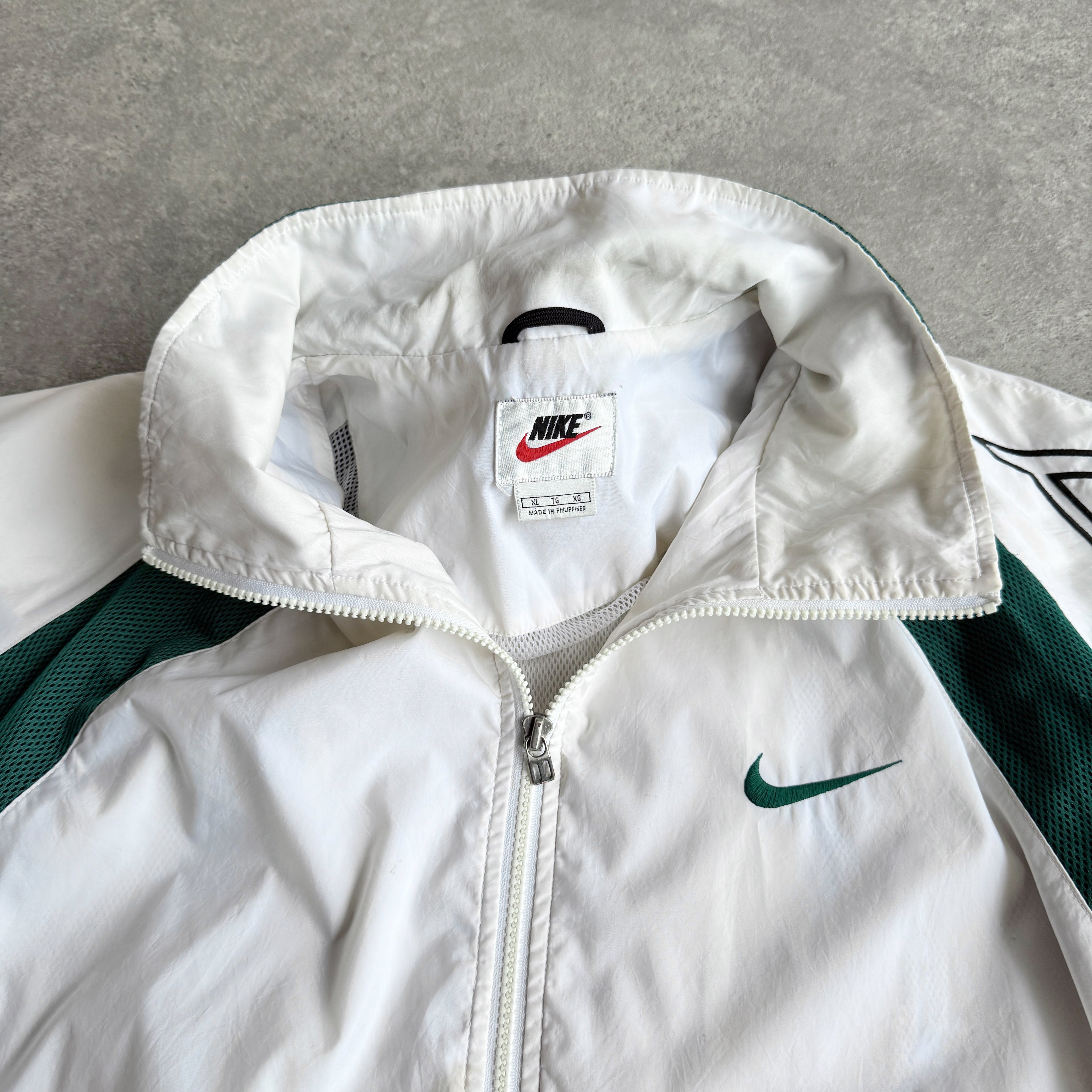 Nike Air 1990s lightweight embroidered swoosh shell jacket (XL)