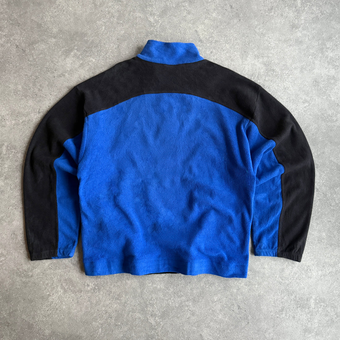 Adidas 1990s 1/4 zip heavyweight colour block fleece (M)