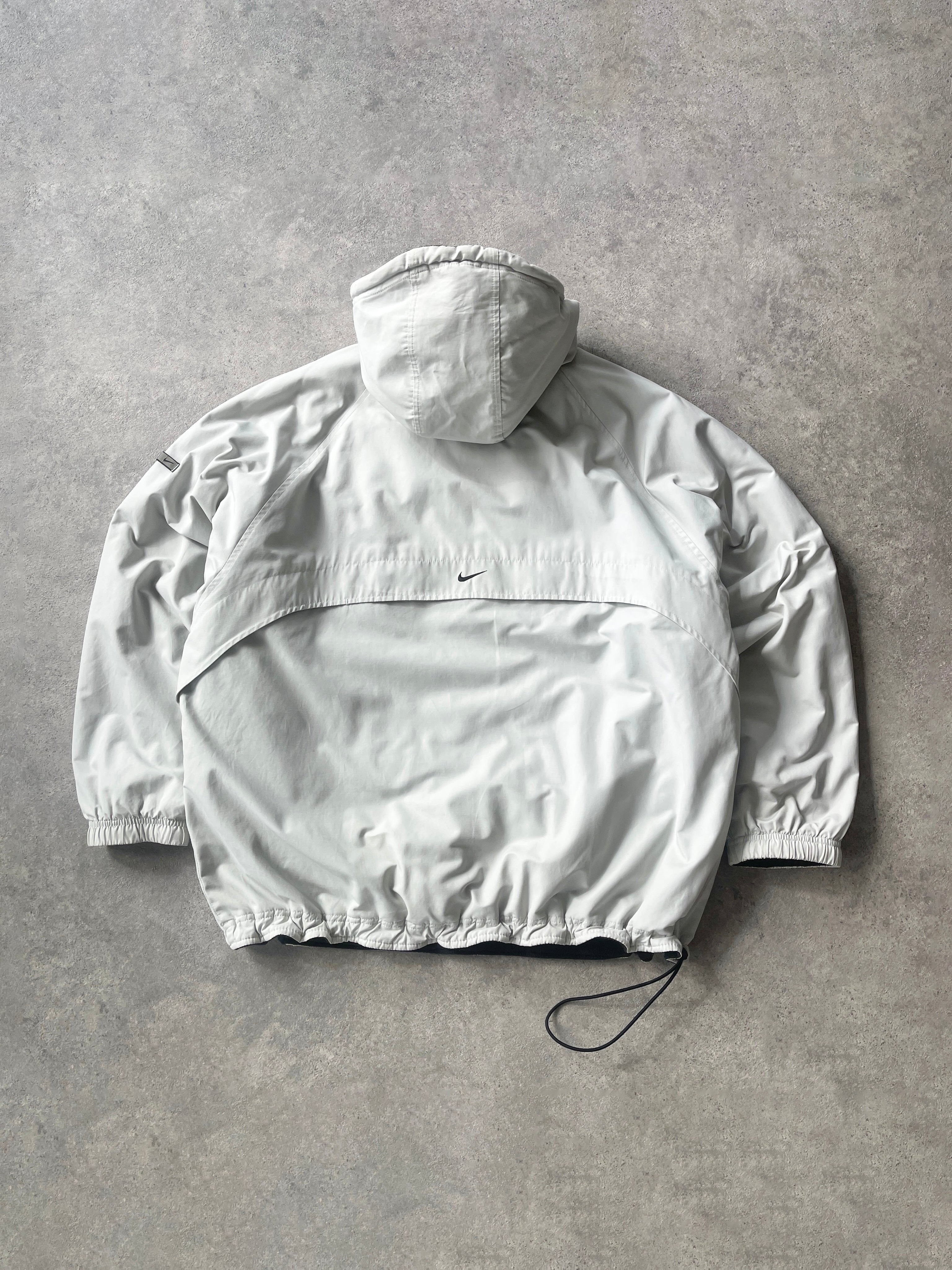nike 2001 reversible asymmetric technical fleece pullover jacket (L)