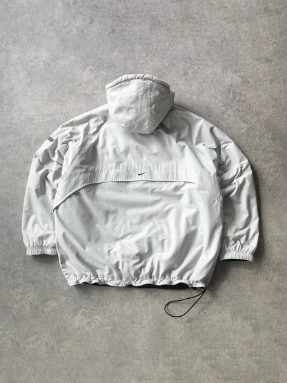 nike 2001 reversible asymmetric technical fleece pullover jacket (L)