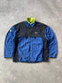 nike acg 1998 polartec fleece jacket in blue neon, front view