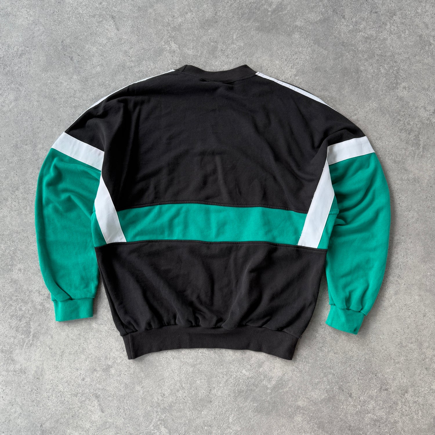 Adidas RARE 1990s heavyweight colour block sweatshirt (L)