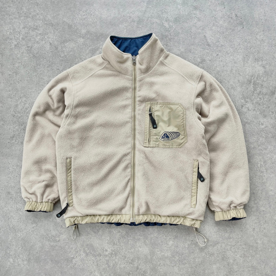 Nike ACG RARE 2000s reversible heavyweight Storm Clad fleece jacket (M)