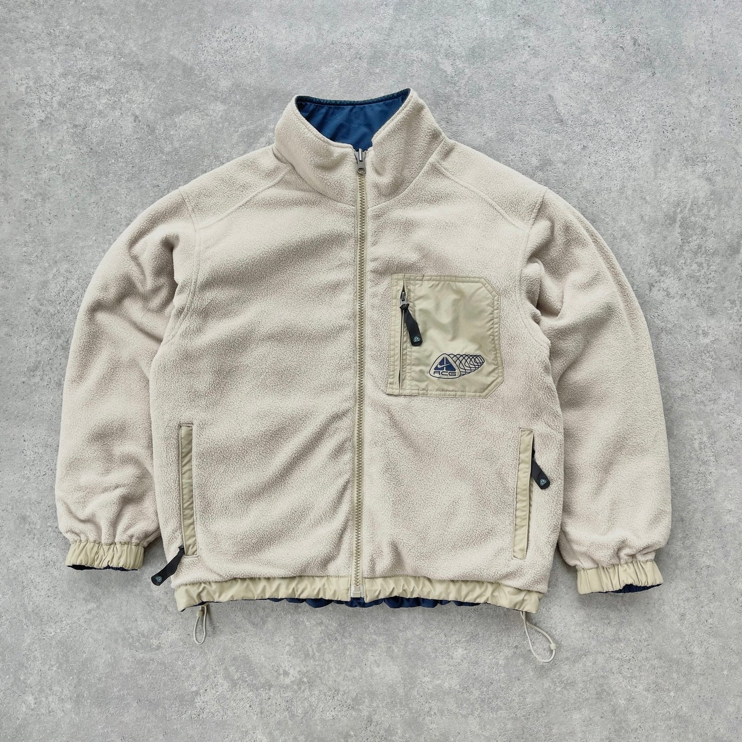 Nike ACG RARE 2000s reversible heavyweight Storm Clad fleece jacket (M)