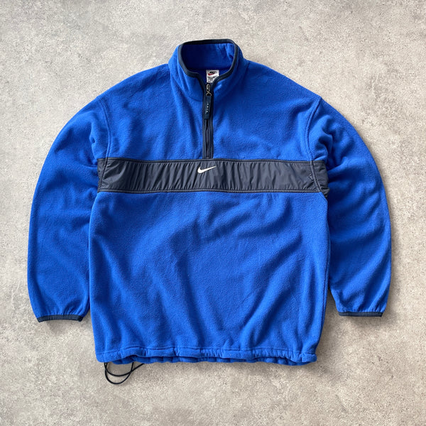 Nike RARE 1990s 1/4 zip technical heavyweight fleece (XL)