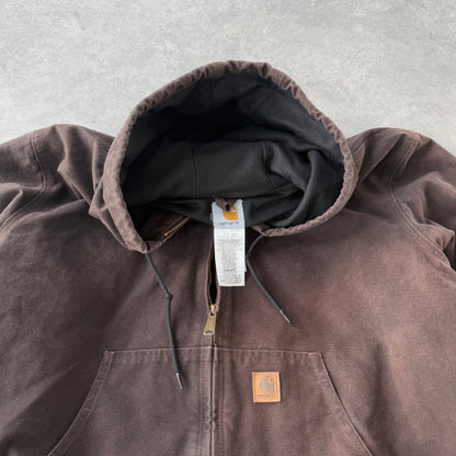 Carhartt 2009 J25 DKB Active heavyweight hooded jacket (XL)