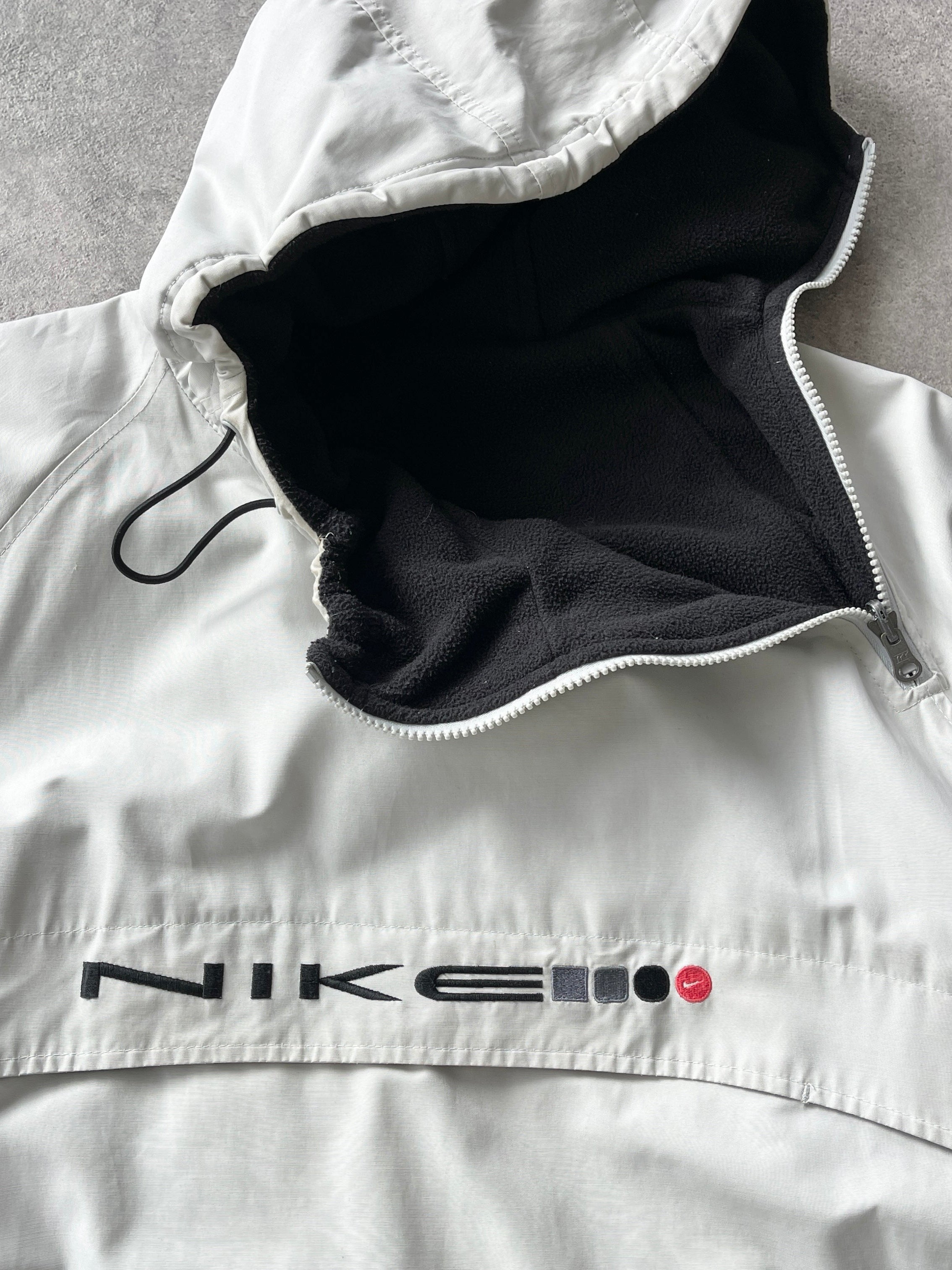 nike 2001 reversible asymmetric technical fleece pullover jacket (L)