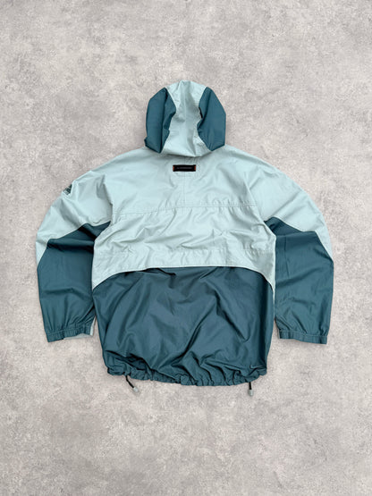 nike acg 1990s colour block packable jacket, swoosh logo detail