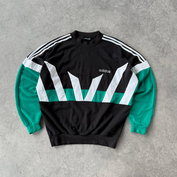 Adidas RARE 1990s heavyweight colour block sweatshirt (L)