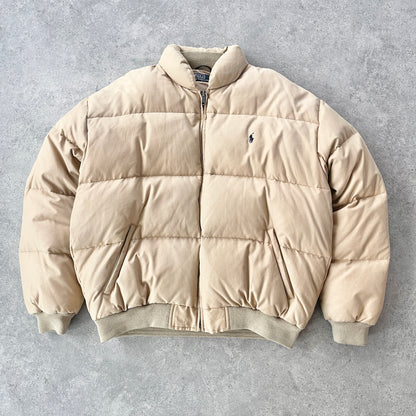 Ralph Lauren RARE 1990s heavyweight puffer bomber jacket (L)