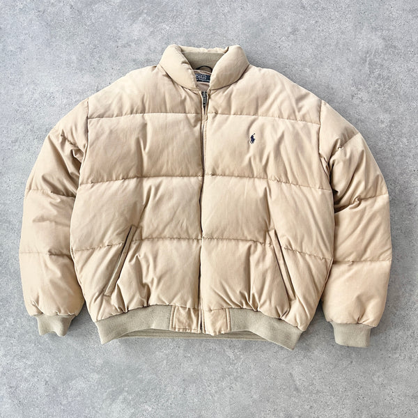 Ralph Lauren RARE 1990s heavyweight puffer bomber jacket (L)