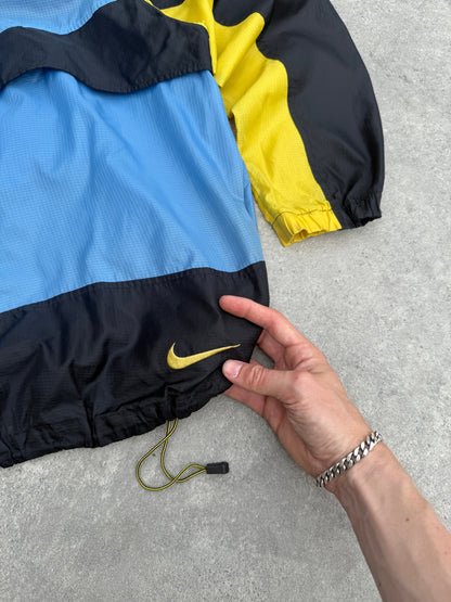 nike acg 1990s colour block packable lightweight jacket, acg sleeve logo detail