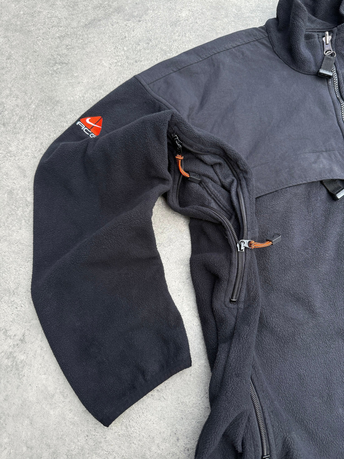 nike acg 1998 polartec heavyweight fleece jacket (l)