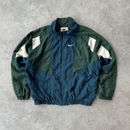 Nike 1990s lightweight colour block shell jacket (L)