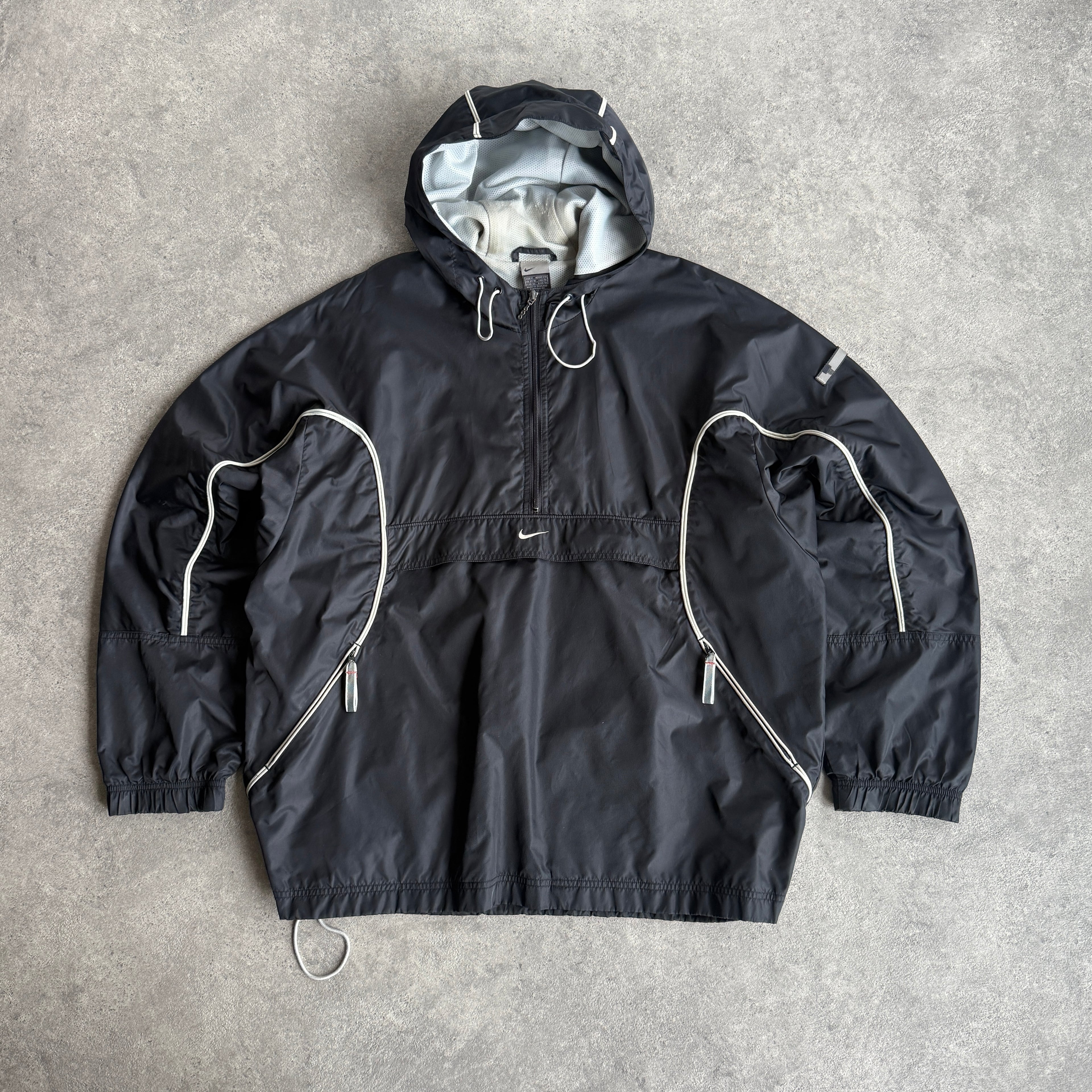 Nike 2001 technical lightweight spellout shell jacket (M)