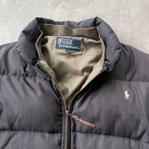 Ralph Lauren RARE 1990s heavyweight puffer bomber jacket (L)