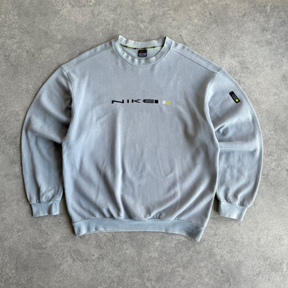 Nike 1999 heavyweight embroidered spellout sweatshirt (L)